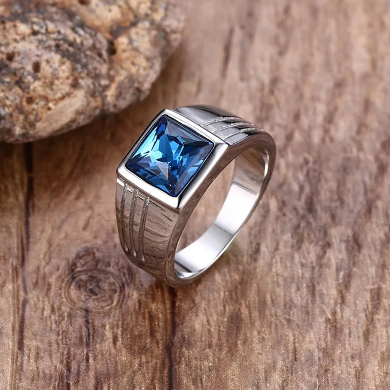 Herrenring mit Zirkonstein